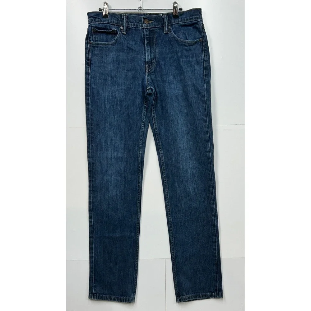 Levis 511 Slim Fit Jeans Mens 33x32 Dark Wash Blue Stretch Denim 04511-1150